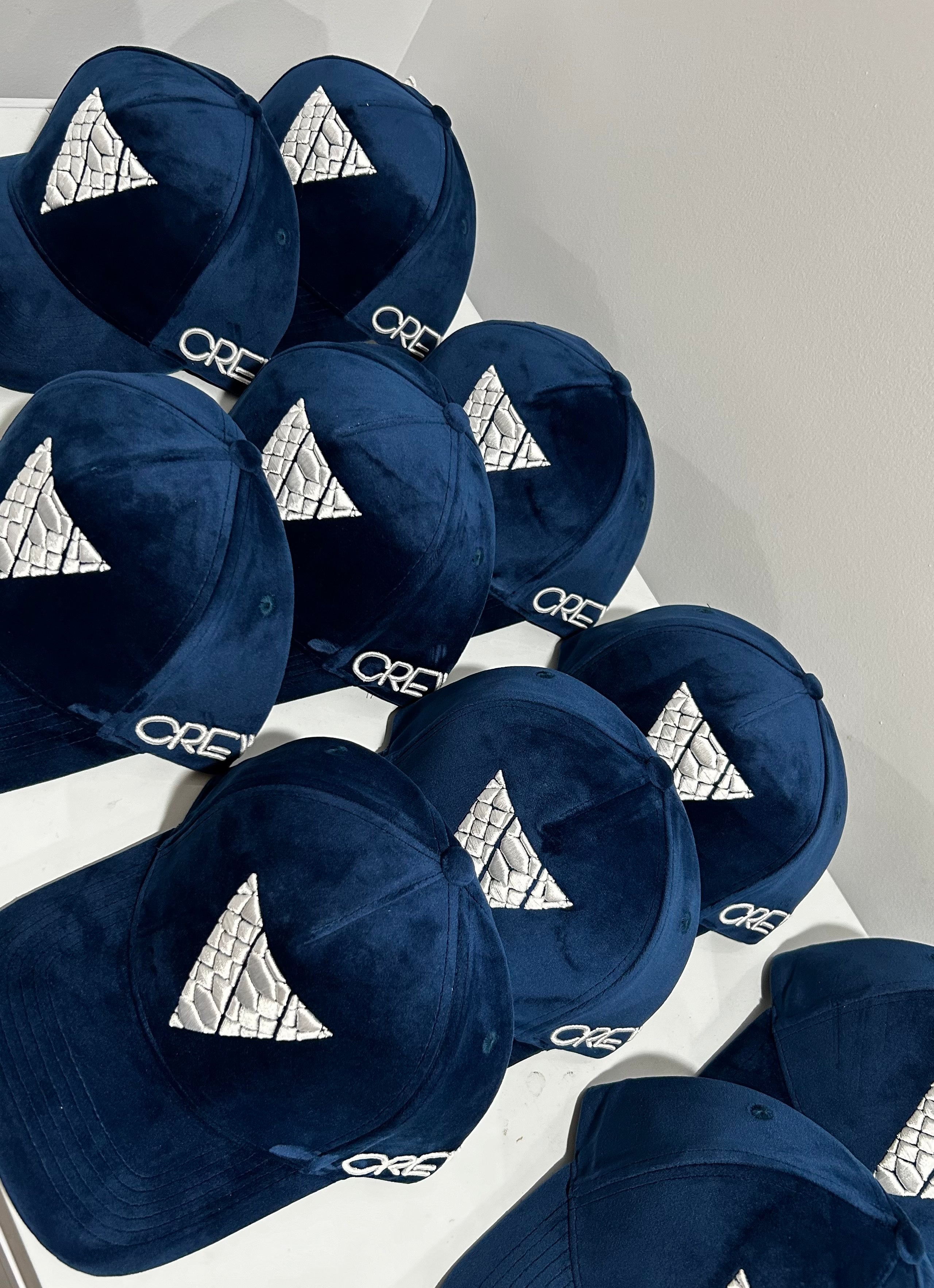 "V" Crown Velvet Snapback