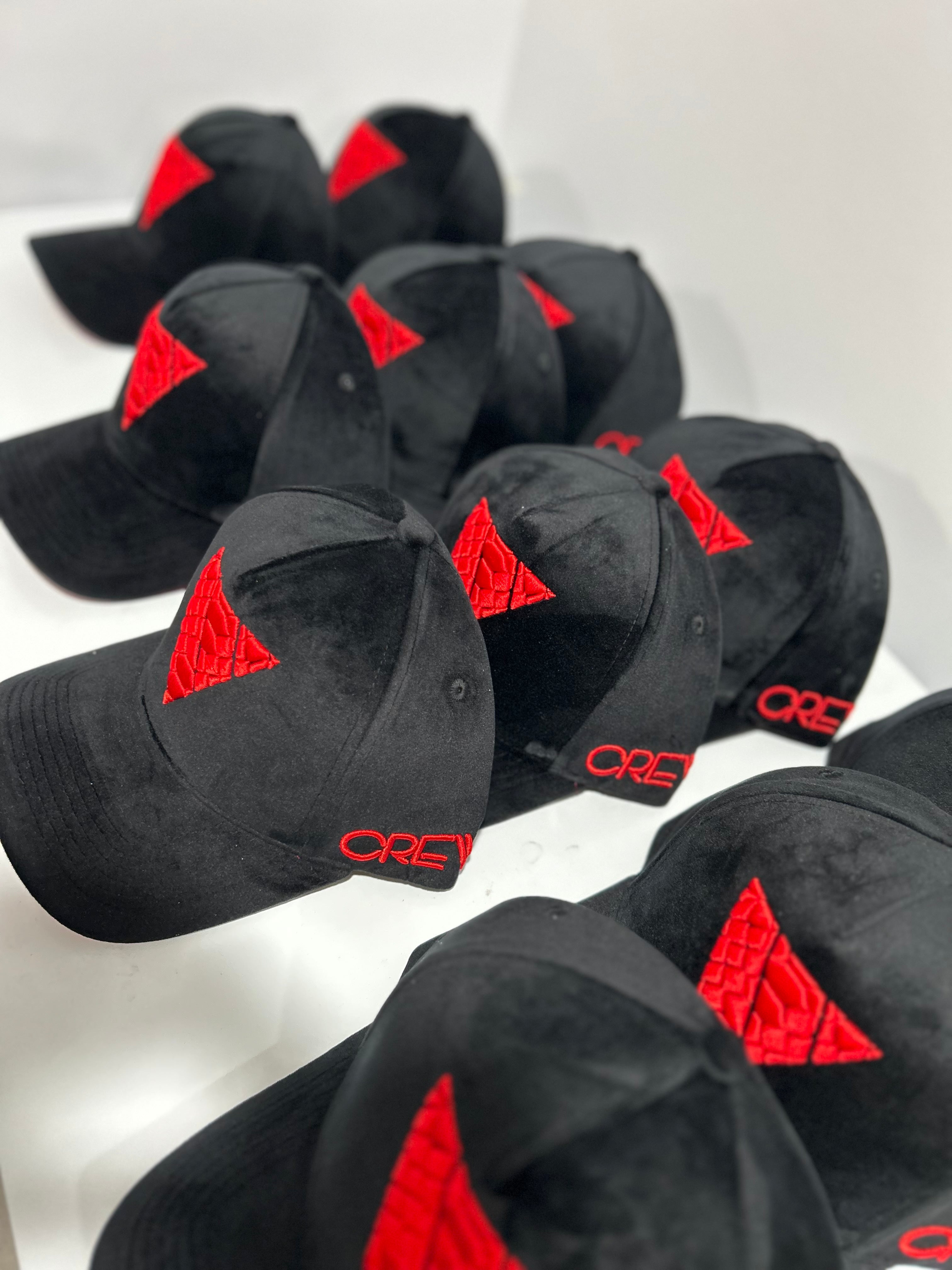 "V" Crown Velvet Snapback